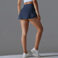 Outdoor Sports Yoga Skirt Badminton Tennis Skirt High Waist Breathable Sweat Skirt Active Athletic Yoga Fitness Skirt Short
